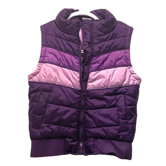 Mini Boots Vintage Inspired Purple Puffer Vest 3T - Picture 1 of 5